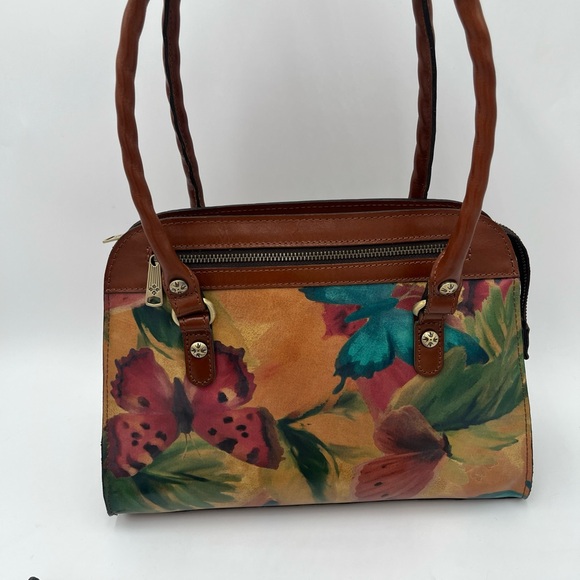 NWT Patricia Nash Calvi Satchel Watercolor Butterfly Purse Heritage Coll… - Picture 2 of 14